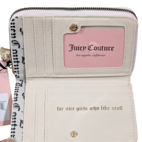 Juicy Couture NWT Powder Blush Upgrade U Multi Compartment Bifold Wallet - Picture 3 of 6